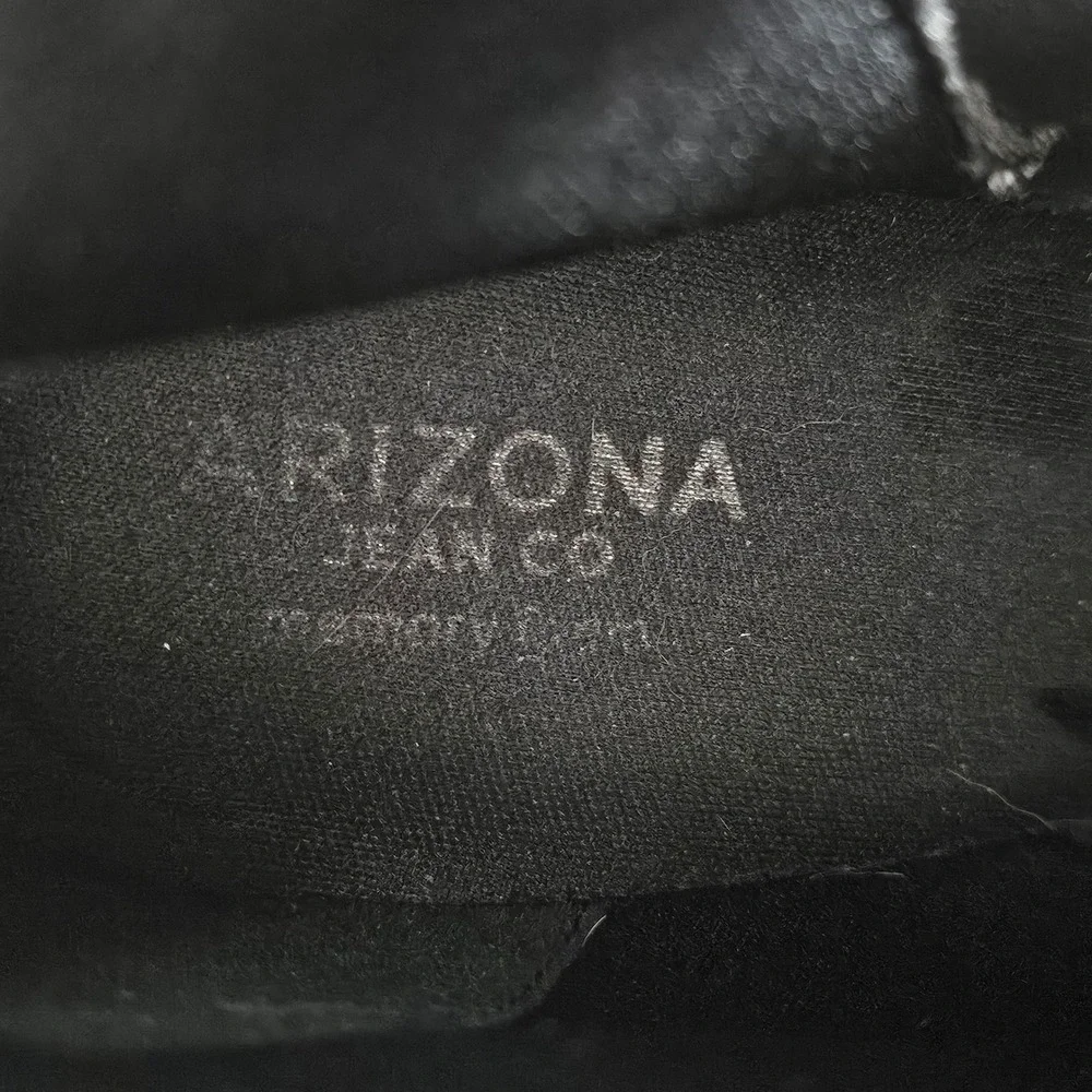 Arizona Jean‎ Co Studded Ankle Boots Block Heel Side Zip Black Women's Size 9.5